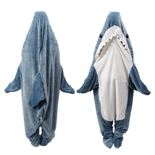 Cartoon Shark Sleeping Bag - Pajamas Office Nap Shark Blankets