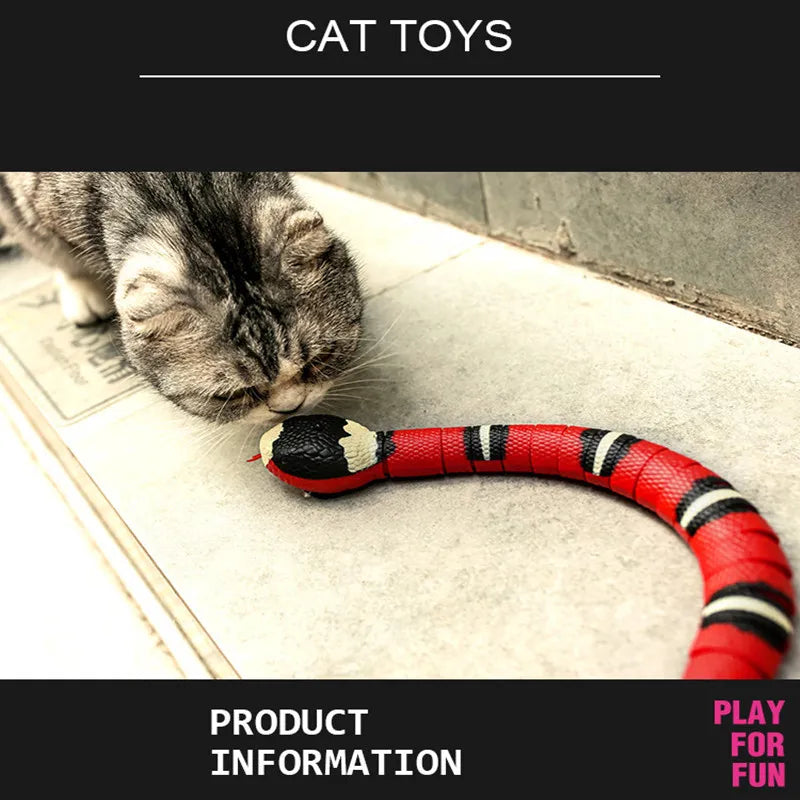 SlitherCatch™ snake - Smart Sensing Interactive Cat/Dog Toys Automatic Eletronic Snakes