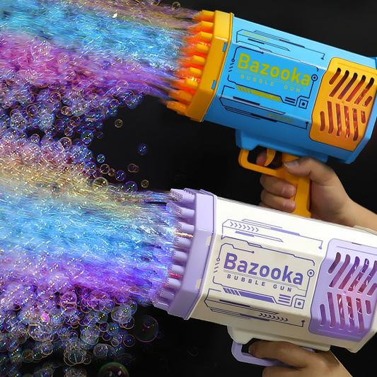 Bubblezooka Blower™- Bubble Gun Rocket 69 Holes Soap Bubbles Machine