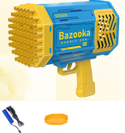 Bubblezooka Blower™- Bubble Gun Rocket 69 Holes Soap Bubbles Machine