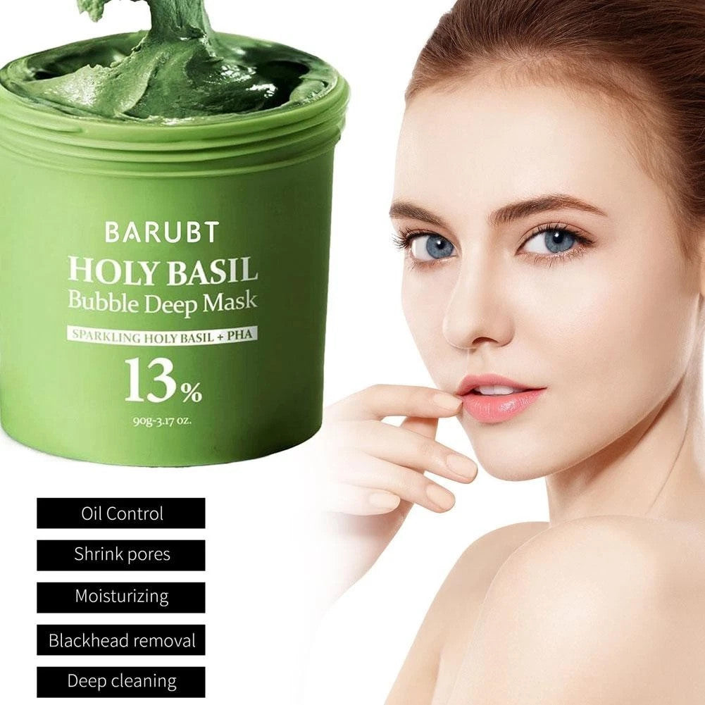 Korean Holy Basil Bubble Deep Mask 90g